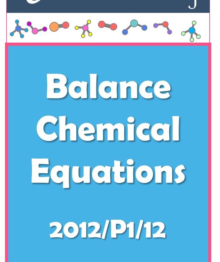 Balance chemical equation cover image