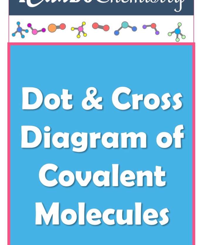 Dot and cross diagram of covalent molecules